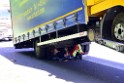 LKW in Boeschung A 3 Rich Frankfurt Hoehe Roesrath Lohmar P263